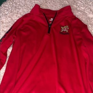 Red Maryland Terrapins quarter zip